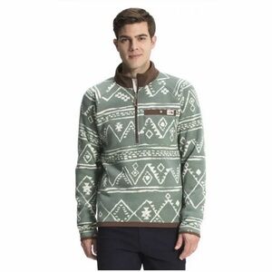 The North Face Printed Gordon Lyons Quarter Zip Fleece Pullover Size XL